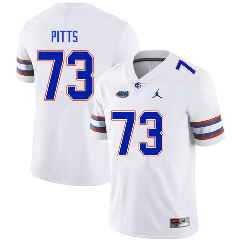 NCAA Florida Gators Mark Pitts Men's #73 Nike White Stitched Authentic College Football Jersey WXK2464GK